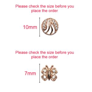 Rose Gold Plated AD Stud Earrings Set (Butterfly & Round) for women and girls Combo Pack of 2