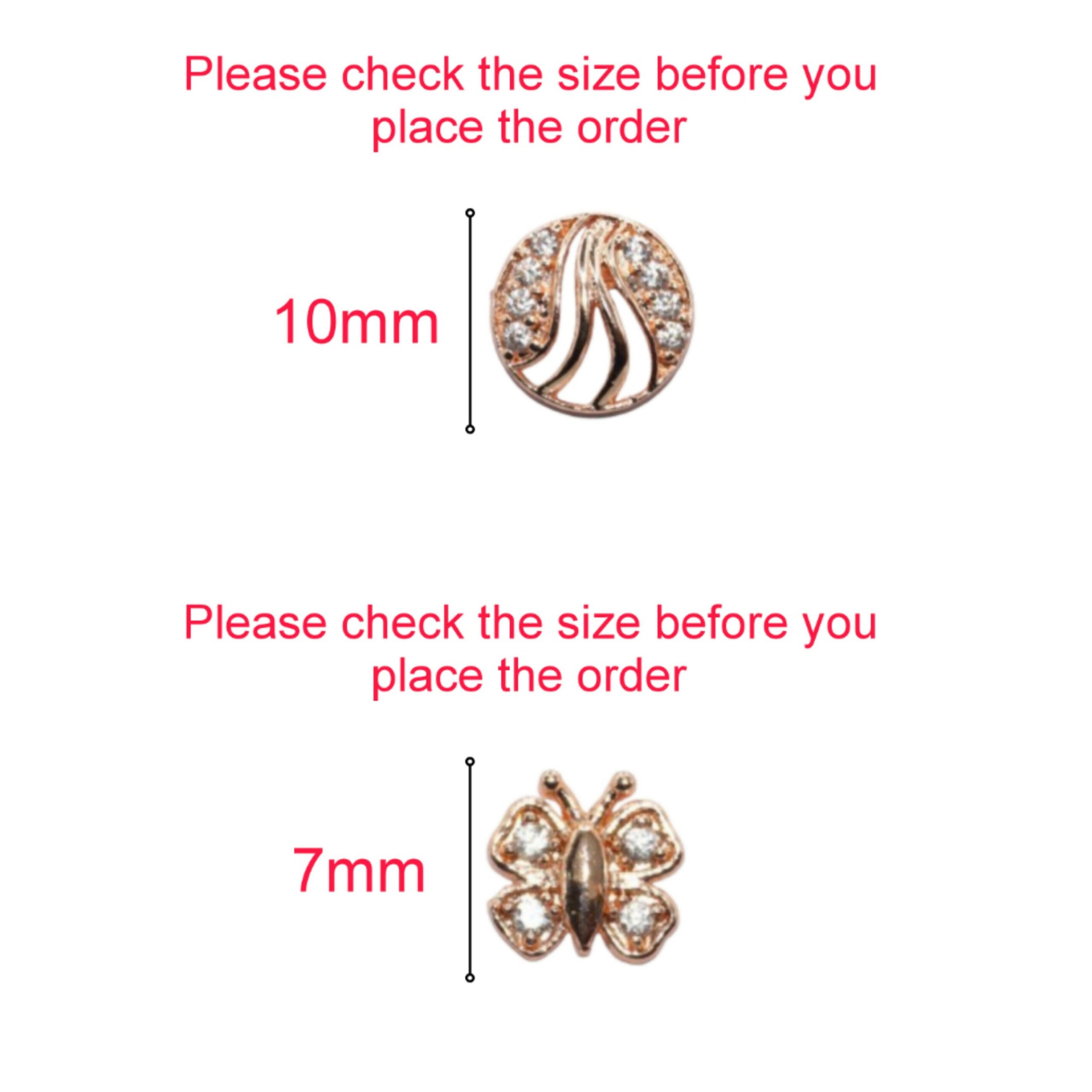 Rose Gold Plated AD Stud Earrings Set (Butterfly & Round) for women and girls Combo Pack of 2 - Image 4
