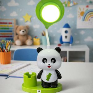 Panda LED Desk Lamp with Pen Holder Kids Study Table Lamp