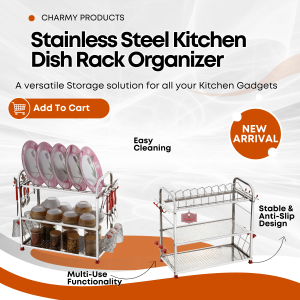 Regular Stainless Steel 18 x 18 Dish Rack