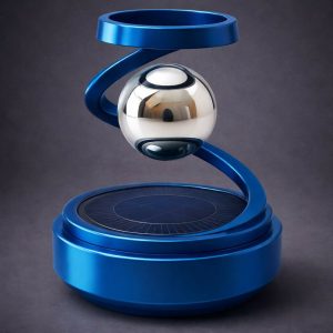 Blue Solar Magnetic Rotating Car Air Freshener Dashboard Aromatherapy Diffuser