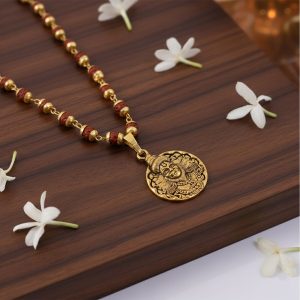 Hanuman Pendant With Rudraksha Mala Bead