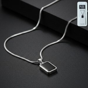 Premium Stainless-Steel Men’s Fashion Pendant Chain (1 Pc)
