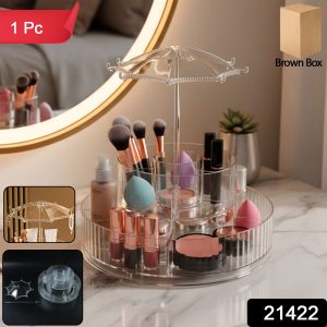 Premium 360° Rotating Makeup & Jewellery Organizer Stand (1 Pc)