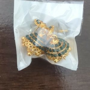 Antique Style Golden Jhumka Earrings | Women Ethnic Jewellery