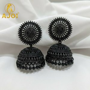 Black Oxidized Traditional Earrings