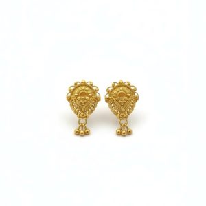 3 Drops Golden Earrings for Women & Girls – Traditional Fancy Jewellery Gift