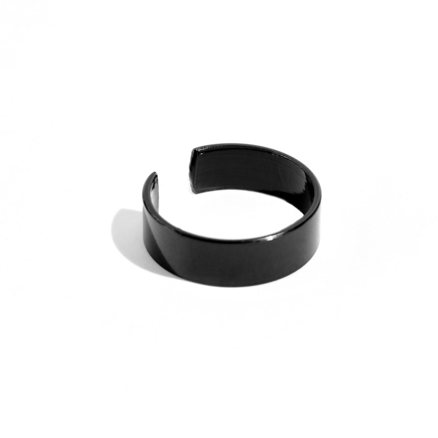 Custom Engraved Black Stainless Steel Adjustable Name Ring