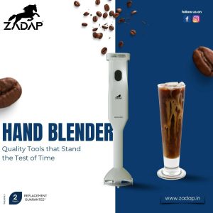 ZADAP 250W Hand Blender 18000RPM Steel Blade