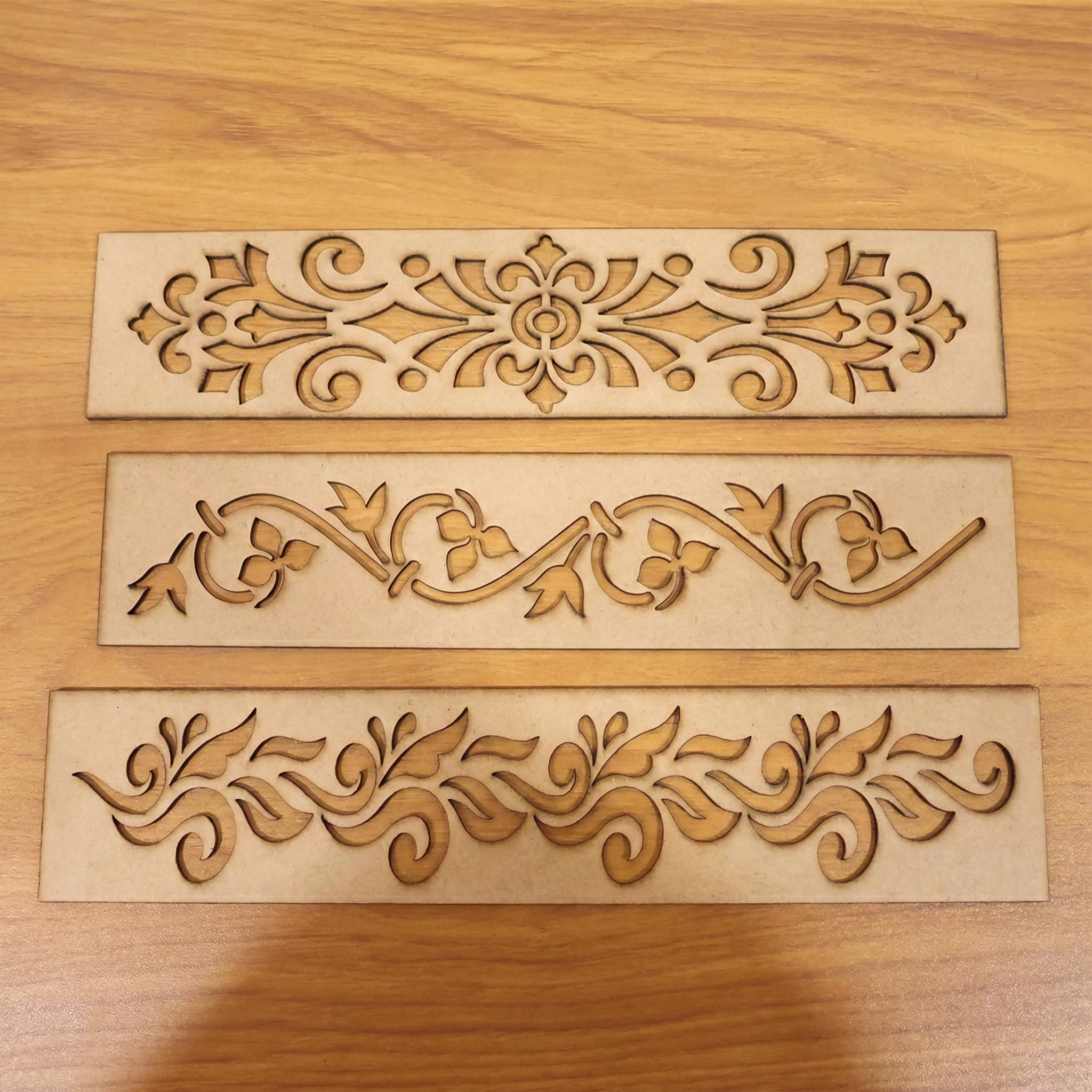 Wooden Rangoli Border Stencils - Set of 3 Traditional Designs for Diwali and Festivals - Image 5