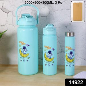 Premium Water Bottles 2000ml + 900ml + 300ml  - (Set)