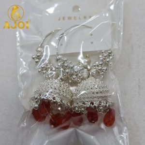 Classic Silver Red with Crimson Drops