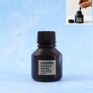 Camlin Syah Black Fountain Pen Ink – Smooth Writing Ink (60ml)