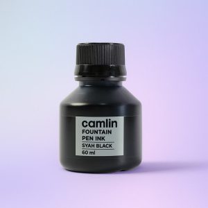 Camlin Syah Black Fountain Pen Ink – Smooth Writing Ink (60ml)