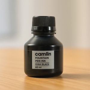 Camlin Syah Black Fountain Pen Ink – Smooth Writing Ink (60ml)