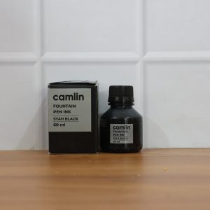 Camlin Syah Black Fountain Pen Ink – Smooth Writing Ink (60ml)