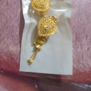 Long Chain Beads Golden Earrings for Women & Girls – Traditional Fancy Jewellery Gift