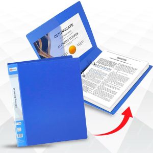 Aerotix A4 2-D Ring Binder File Folder with Inside Pocket for School, Office