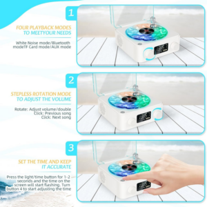 WAVES Ocean Vinyl Record Player Bluetooth Speaker
