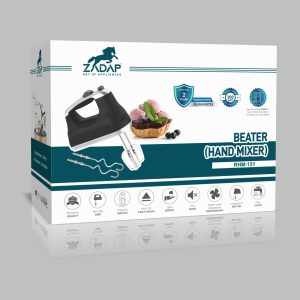 Zadap 300W Electric Hand Beater 2 Year Warranty