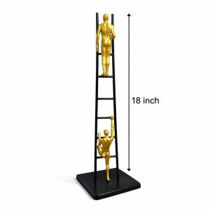Modern Ladder Climbing Man Sculpture Decorative Table Showpiece