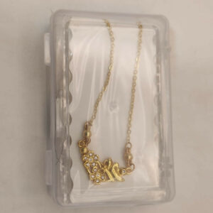 Gold Flower & Butterfly Necklace AD Floral Pendant For women and girls