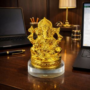Lord Ganesha Idol Decorative Ganpati Statue for Home Temple Decor