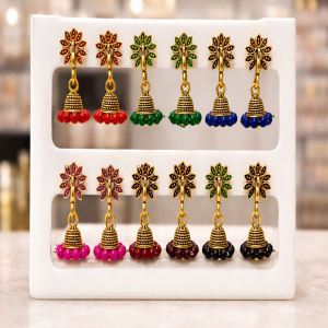 ELEGANT COLOURFULL JHUMKA WITH COMBO OF 6 PAIRS