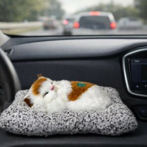 Sleeping Cat Car Dashboard Decor Cute Soft Toy for Home & Office