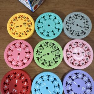 Math Fact Fidget Spinners for Kids | Educational Addition and Subtraction Learning Toy (9 PC)