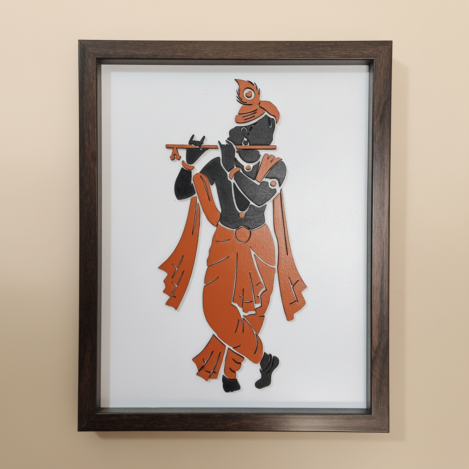 Krishna Wall Art Frame | Premium Minimalist Spiritual Wall Art for Living Room, Bedroom & Meditation Space - Image 3