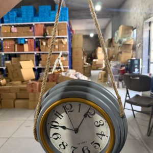 Vintage Style Hanging Wall Clock Quartz Decorative Home Clock