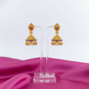 Royal Look Golden Jhumka Earrings | Wedding & Festive Collection
