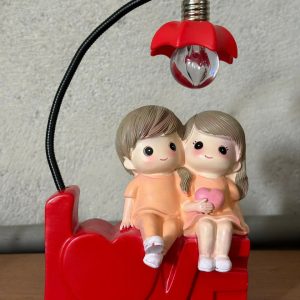 Red Couple LOVE Table Lamp with Decorative Light for Bedroom & Gift Decor