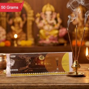 Sandal Flora Incense Sticks Creamy Sandalwood Aroma for Meditation & Rituals