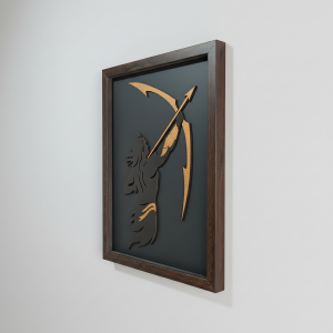 Lord Ram Wall Art Frame| Premium Minimalist Spiritual Wall Art for Living Room, Office & Meditation Space