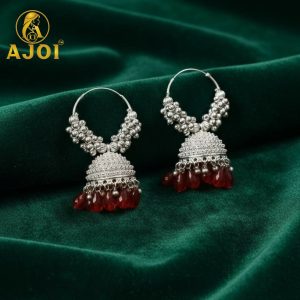 Classic Silver Red with Crimson Drops