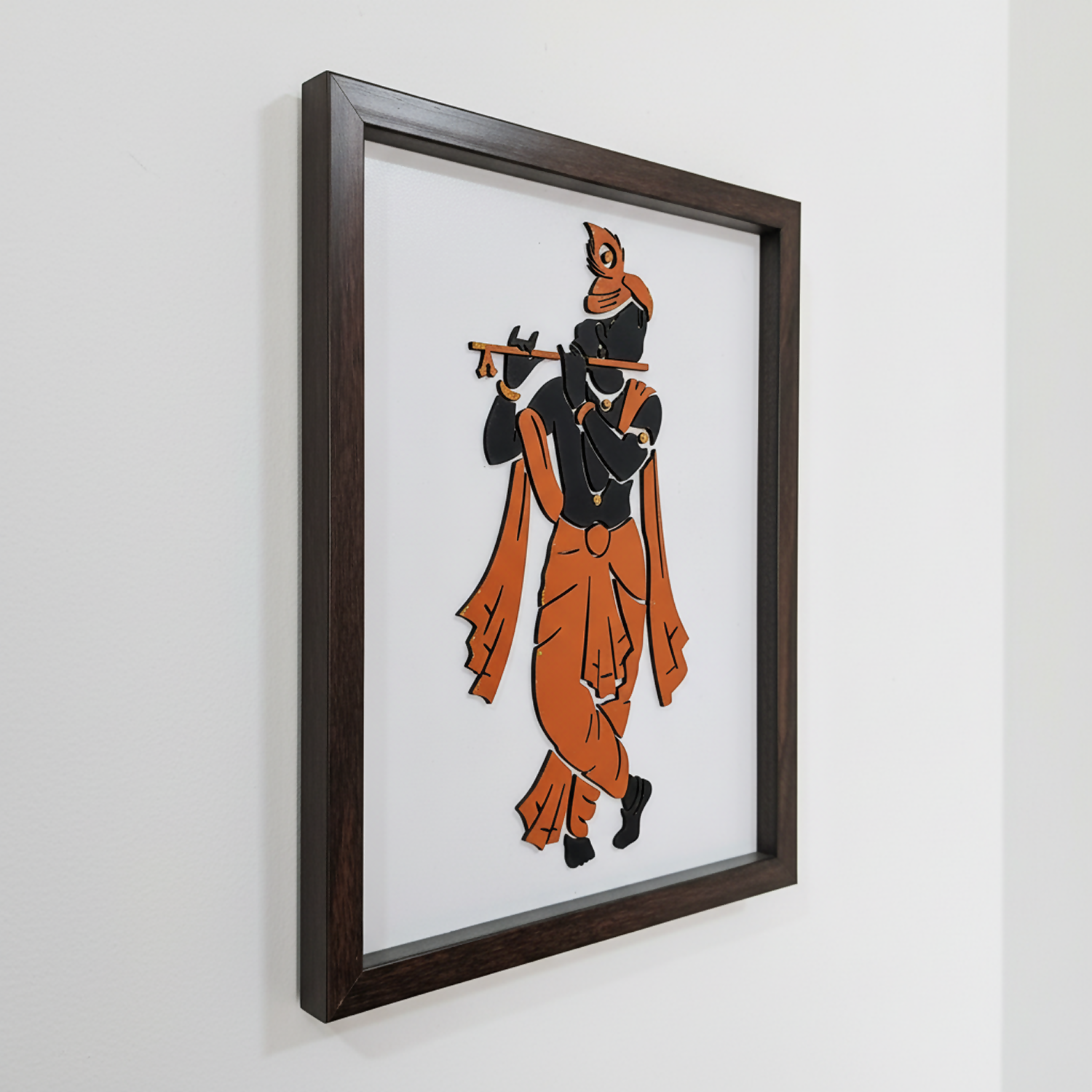 Krishna Wall Art Frame | Premium Minimalist Spiritual Wall Art for Living Room, Bedroom & Meditation Space - Image 4