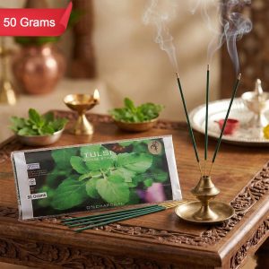 Tulsi Incense Sticks Natural Fragrance Incense for Prayer, Meditation & Home Aromatherapy