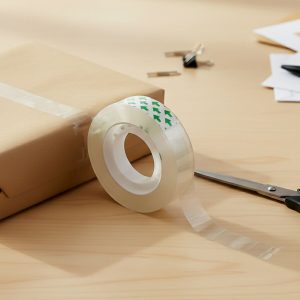 Crystal Clear Cello Tape Transparent Adhesive Packing Tape Rolls (33x18mm/8Pcs)