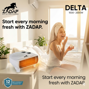Zadap 2000W Room Heater Tip Over Safety