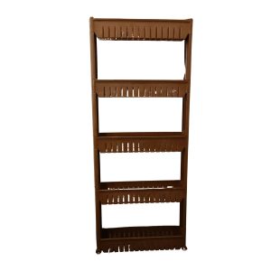 Prexo 5 Layer Multipurpose Kitchen Storage Rack Organizer Shelf with Wheels (1 Pc)