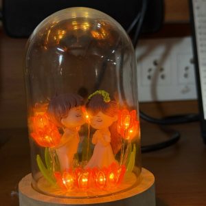 Couple Dome Decorative Lamp for Bedroom, Table & Gift Decor