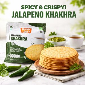 Naasta Baasta Jalapeno Khakhra Ready-to-Eat Crispy Whole Wheat Snack (200 Gm)