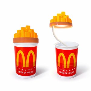 French Fries Style LED Desk Lamp with Pen Holder Flexible Study Lamp