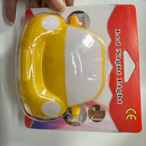 Car Shape Plug-In LED Night Lamp for Bedroom, Kids Room & Hallway(COLOR MAY VARY)
