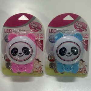 Panda Shape Plug-In LED Night Lamp for Kids Room, Bedroom & Nursery(COLOR MAY VARY)