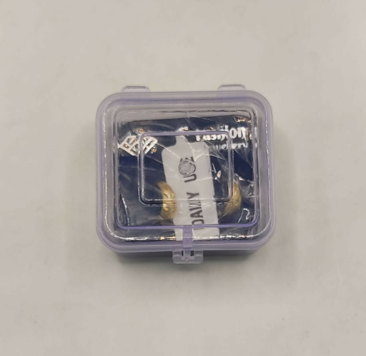 Gold Bamboo AD bali Huggie Hoop Earrings kan ki bli for women and girls Combo Pack of 2 - Image 4