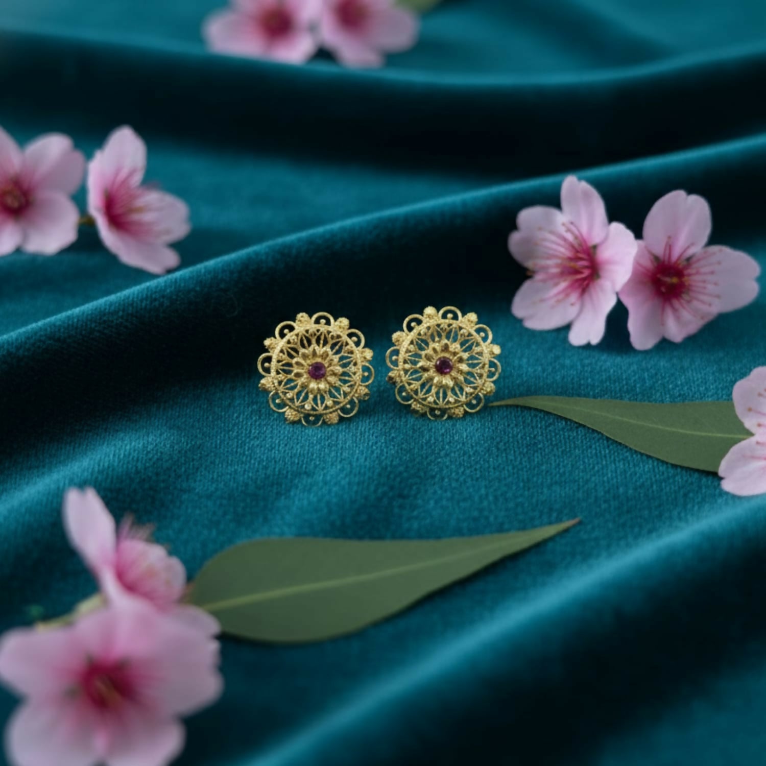 Party Wear Golden Jhumki | Elegant Ethnic Earrings for Girls