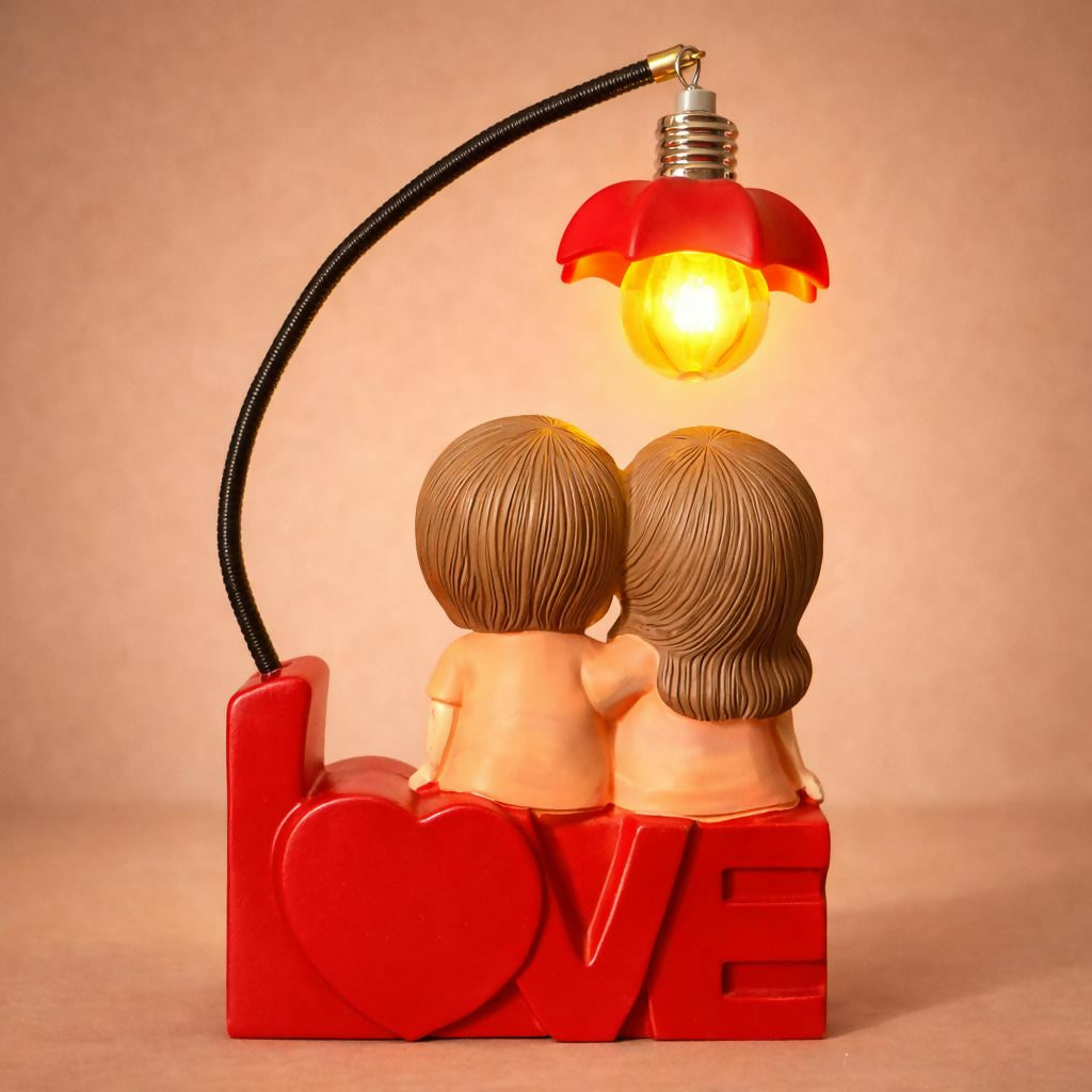 Red Couple LOVE Table Lamp with Decorative Light for Bedroom & Gift Decor - Image 3
